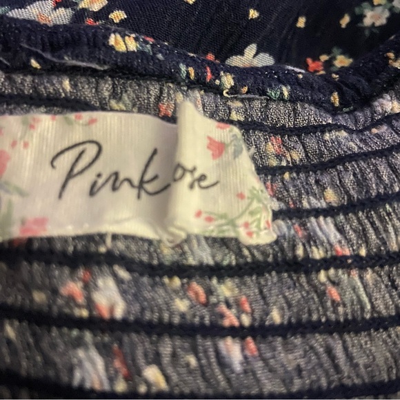 Pink Rose size large floral spaghetti strap dress - Picture 4 of 8